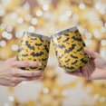 thumbnail image 2 of Halloween Pattern 12oz Stainless Steel Insulated Wine Tumbler with Lid and Straw – Double Wall Vacuum Mug for Hot & Cold Drinks, 304 Steel Interior, Sweat-Free Design. Trick or Treat !, 2 of 5