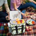 thumbnail image 5 of FORMRS Insulated Cooler Bag 24 Cans Capacity Soft Leakproof Lunch Box with Side Pockets, Avocado, 5 of 7