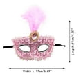thumbnail image 3 of Women Makeup Dance Face Party Supplies for Adults Guard Painted with Gold Party Animal Birthday Decorations Powder Multi Cornered Half Party Favors Face Carnival Party Face Guard, 3 of 3