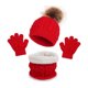 thumbnail image 1 of Gorro para niños, bufanda, guantes, tres piezas, gorro para bebé de otoño e invierno, 1 of 5