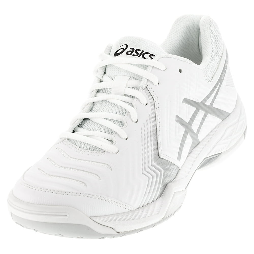 ASICS - asics men's gel-game 6 tennis shoe, white/silver, 8.5 m us ...