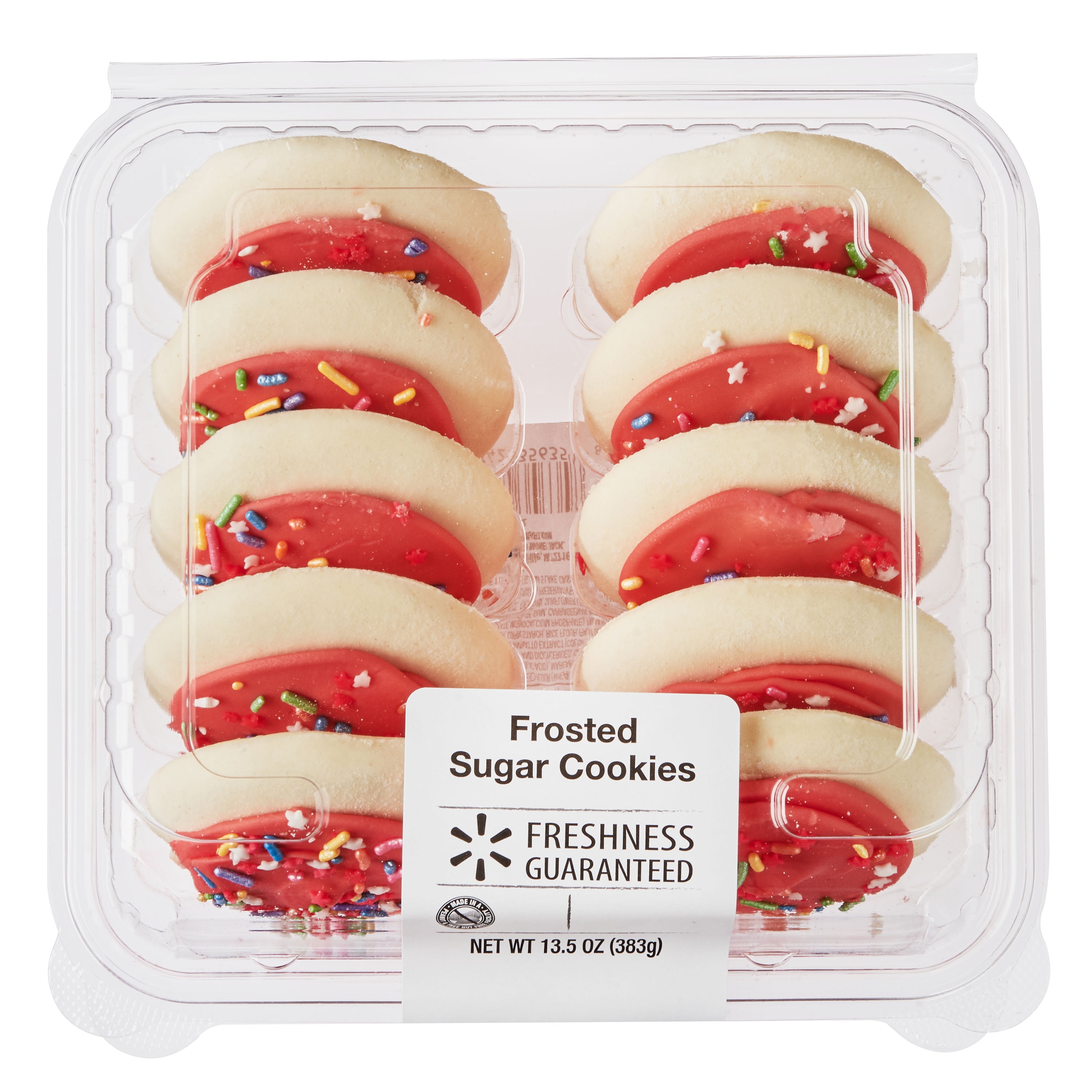 Freshness Guaranteed Frosted Sugar Cookies, 13.5 oz, 10 Count Walmart