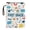 First Grade Icons, variant on Polyester Fabric Books Sleeve for Reader Classic for Class Office Pocket Zipper, 11.4 Inch X 8.66 Inch, Dragonfly Silhouette Bag