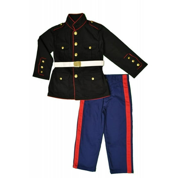 Conjunto de ropa Trooper Kids Marine Dress Blues, 3 piezas, azul y negro