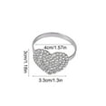 thumbnail image 3 of Valentines Day Heart Napkin Ring, Romantic Table Decor, Heart Shaped Napkin Holder, Valentines Day Dining Decoration, Gold Napkin Ring, Valentines Day Party Accessory, 3 of 6
