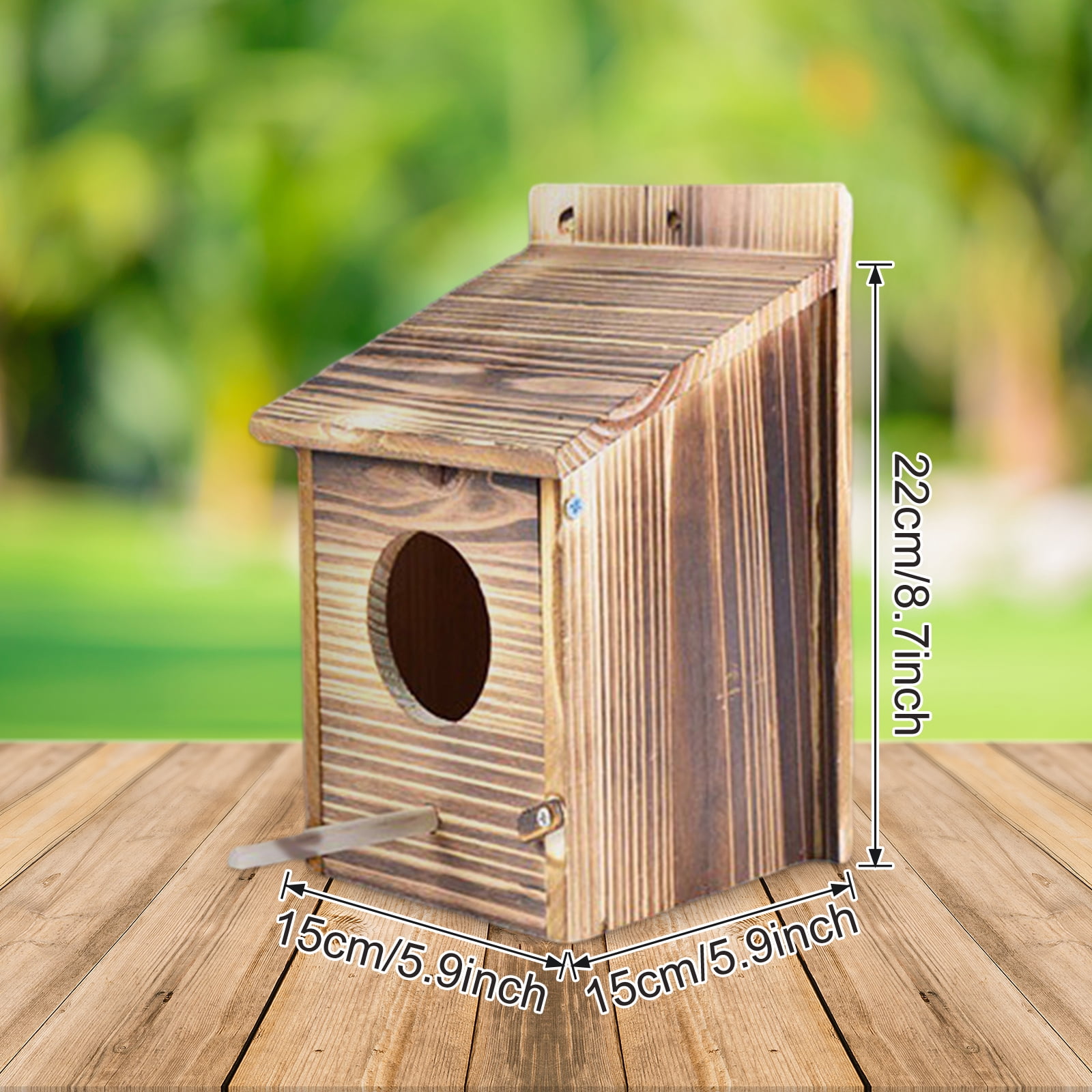 Wooden Bird House Cage Parrot Bird Hut Mating Hatching Decoration