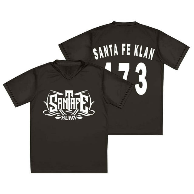 Santa Fe Klan 473 Logo Jersey Unidos Tour 2025 Merch T-Shirts à Manches Courtes Col en V, TP, Style 9