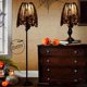thumbnail image 3 of Lámpara con diseño de telaraña para Halloween, adorno de encaje, telaraña, 2 unidades, 3 of 7