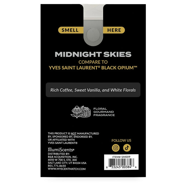 IllumiScents ScentMatch, 3 oz Wax Melts, Midnight Skies (Compare