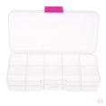 thumbnail image 1 of 10 Compartimentos Piezas de Plástico Gadgets Caja de Almacenamiento de Herramientas Caja Artesanales Caja de Joyería Caja de Organizad BLESIY Almacenamiento de costura transparente, 1 of 8
