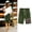 Army Green, variant on Sakmal Yellow Shorts Women Knee Length Bermuda 4Th of July Chino 8" Mid Rise Shorts with Pockets