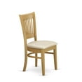 thumbnail image 3 of East West Furniture Monza 3-piece Wood Dining Set with Fabric Seat in Oak, 3 of 5
