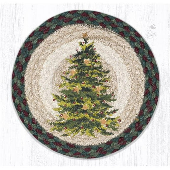 Capitol Importing 80-508CJT 10 x 10 in. MSPR-508 Christmas Joy Tree Printed Round Trivet