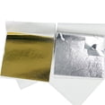 thumbnail image 2 of 100 Pcs Gold Leaf Sheets Foil Paper For Arts Slime Diy Gilding Nails Art Craft, 2 of 3