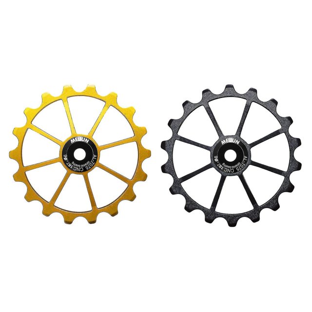 Rodamiento de cerámica para desviador trasero de bicicleta Meijun 18t 4 mm 5 mm (oro)