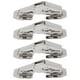 thumbnail image 5 of Bisagra de Muebles, Bisagra del Gabinete de Níquel en Forma de Puente Duradero 4Set 10.5x4.5x2.5 cm para Armario de Armario para Muebles de Vestuario, 5 of 7