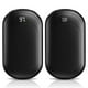 thumbnail image 1 of Calentadores de manos Fussion AI recargables, 6400 mAh, paquete de 2 unidades, color negro, 1 of 7