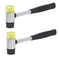 thumbnail image 2 of Rubber Mallet, Soft Appearance Nonslip Rubber Hammer 2pcs  For Woodworking, 2 of 8