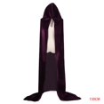 thumbnail image 1 of Disfraces de Halloween, mujeres, hombres, capa elegante, con capucha, bruja adulta, capas largas negras para fiestas navideñas, capas con capucha Methold JR0584-21B, 1 of 3