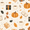 Beige Fall Pumpkin, variant on FORMRS Womens Canvas Tote Bag with Zipper Inner Pocket Shoulder Handbag, Fall Beige Pumpkin