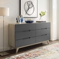 thumbnail image 6 of Origin Six-Drawer Wood Dresser or Display Stand in Natural Gray, 6 of 6