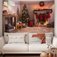 thumbnail image 2 of Panxico Tapestries Christmas Background Fabric Studio Shot Christmas Pattern Photography Background Blanket K, 2 of 9