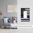 thumbnail image 5 of Fuzoiu Thin Blue Line Flag Print Single Duplex Outlet Cover Plate, Light Switch Cover, for Receptacle Light Switch, Switch Cover Decorative Wallplate-Style U, 5 of 6