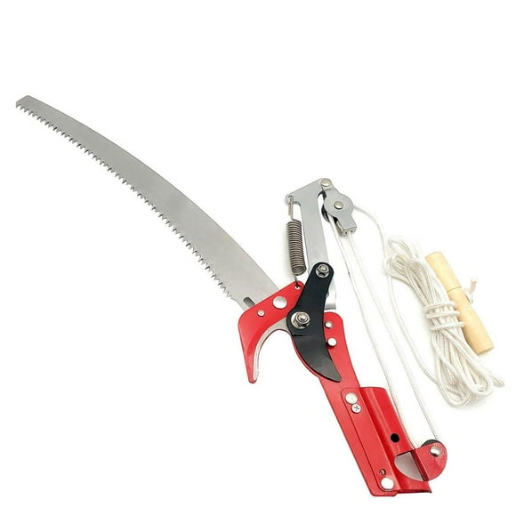 Thinsony Sharp Garden Tree Pruner Pruning Head High-altitude Tree Trimmer Shear Fruit Picker Saw Tree Trimming Clipper Tool without Pole for Outdoor Garden Tree