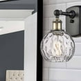 thumbnail image 4 of Innovations Lighting  Athens Water Glass 1 Light 6" Sconce Black Antique Brass, 4 of 5