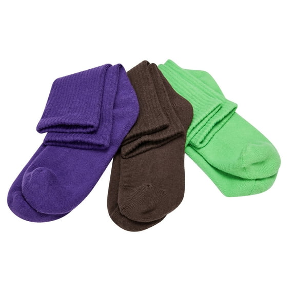Mens Socks, Running Socks for Women, 3 Pairs Calf Crew Socks Thick Cushion Athletic Long Socks, Green