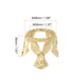 thumbnail image 2 of Unique Bargains Crystal Ball Rabbit Display Stand,1.377 Inch Diameter ,Metal Ball/Egg Holder, Gold, 2 of 5