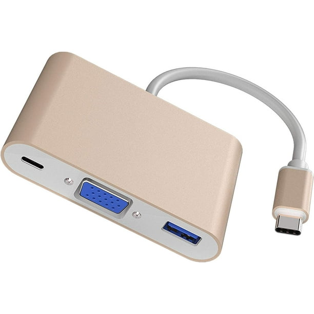 USB-C to VGA Adapter + Charge (60W)