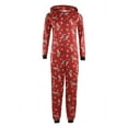 thumbnail image 2 of Viworld Christmas Family Matching Jumpsuit Pajamas One-Piece Mom Dad Kids Baby Deer Hoodie Romper, 2 of 9