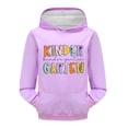 thumbnail image 6 of Ruyang Kids Girls Preppy Pullover Hoodie with Pockets Cute Letter Graphic Oversized Hooded Sweatshirts Long Sleeve Fall Tops, 6 of 7