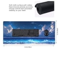 thumbnail image 2 of Hirioo Starry Night Ocean View for Mouse Pad ,Anti-Slip Base, Durable Stitched Edges, Perfect for Gaming, Office, and Home Use,16x35.5in, 2 of 9