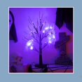 thumbnail image 3 of CNKOO 23.6 Inch Halloween Birch Tree Halloween Decorations Black Christmas Tree with 24LED Orange and  Lights and Halloween Lights Indoor Tabletop Tree Light 2 Light Modes USB/Battery Pow, 3 of 10
