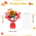 thumbnail image 3 of Ramo de Flores de Ganchillo Uxcell, Girasol de Punto Hecho a Mano con Bolsa de Regalo para Decoración del Hogar DIY [Rojo], 3 of 6