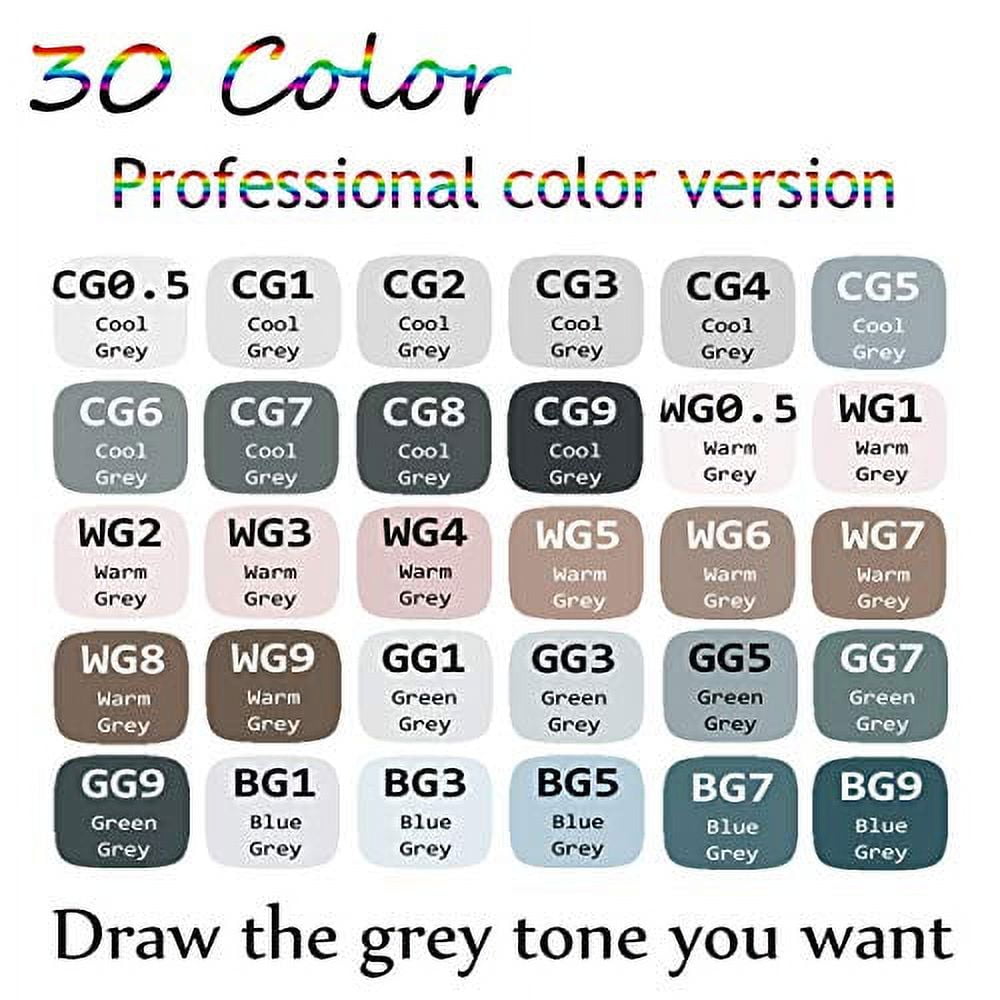 ADAXI 30 Colors Art Markers Bluescale – ADAXI Arts