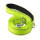 thumbnail image 3 of Correa reflectante Fernando para perros grandes medianos y pequeños fácil de limpiar acolchada para entrenamiento correr caminar verde fluorescente, 3 of 8