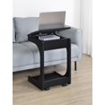 thumbnail image 3 of Coaster Ralston Table d'Appoint de Canapé en Forme de C à Dessus Relevable avec Roulettes, Noir, 3 of 15