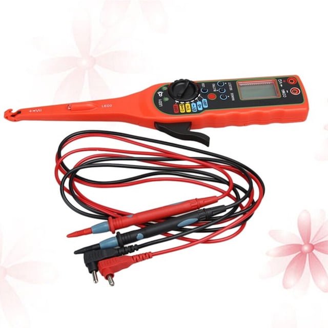 TEHAUX Car Current Tester Red Easy One Hand Tool for Wiring Harness and Circuit Testing