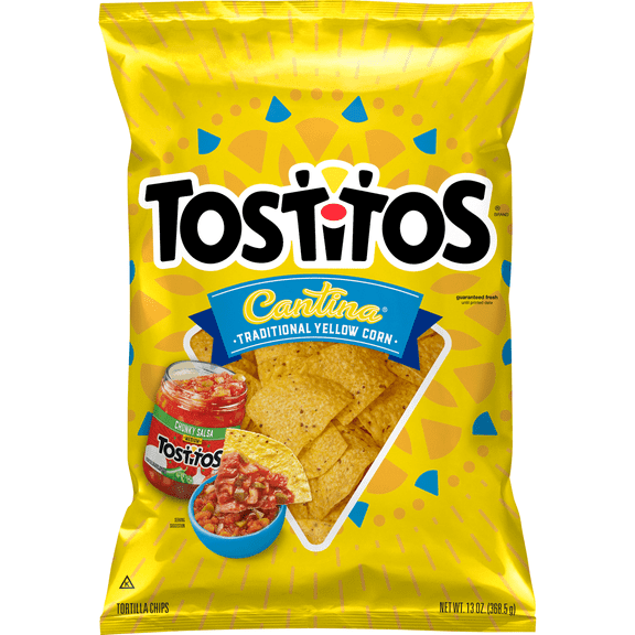 Tostitos Cantina Traditional Yellow Corn Tortilla Chips,13 Ounce Bag - 3 Pack
