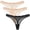 2 Nude 1 Noir, variante sur Wingslove Culottes Bikini Hipster pour Femmes, Lot de 3, Strings Transparents