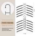 thumbnail image 2 of Perchas Ganchos para Pantalones, 2 PCS, 5 Niveles de Acero Inoxidable Multifuncional Perchas Plegables, Antideslizante, Organizador Ahorra Espacio, para Colgar Bufanda, Corbata, Ropa, 2 of 9