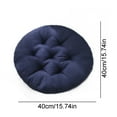 thumbnail image 3 of Djunllk Round Seat Cushion, Luxury Textured Chair Cushions Breatheable Sweat-Free Bar Stool Office Floor Cushion Padded, 15.7" x 15.8", 3 of 4