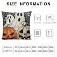 thumbnail image 5 of PHYHOO Halloween Pillow Cover Pumpkin Jack-O'-Lanterns Decoration Holiday Farmhouse Pillow Case Decor for Home Sofa Couch, 5 of 5