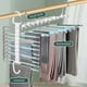 thumbnail image 2 of Estante de almacenamiento de pantalones multifuncional 9 en 1, estante de almacenamiento ajustable para corbatas, organizador de armario, colgador de ropa de acero inoxidable, 2 of 5