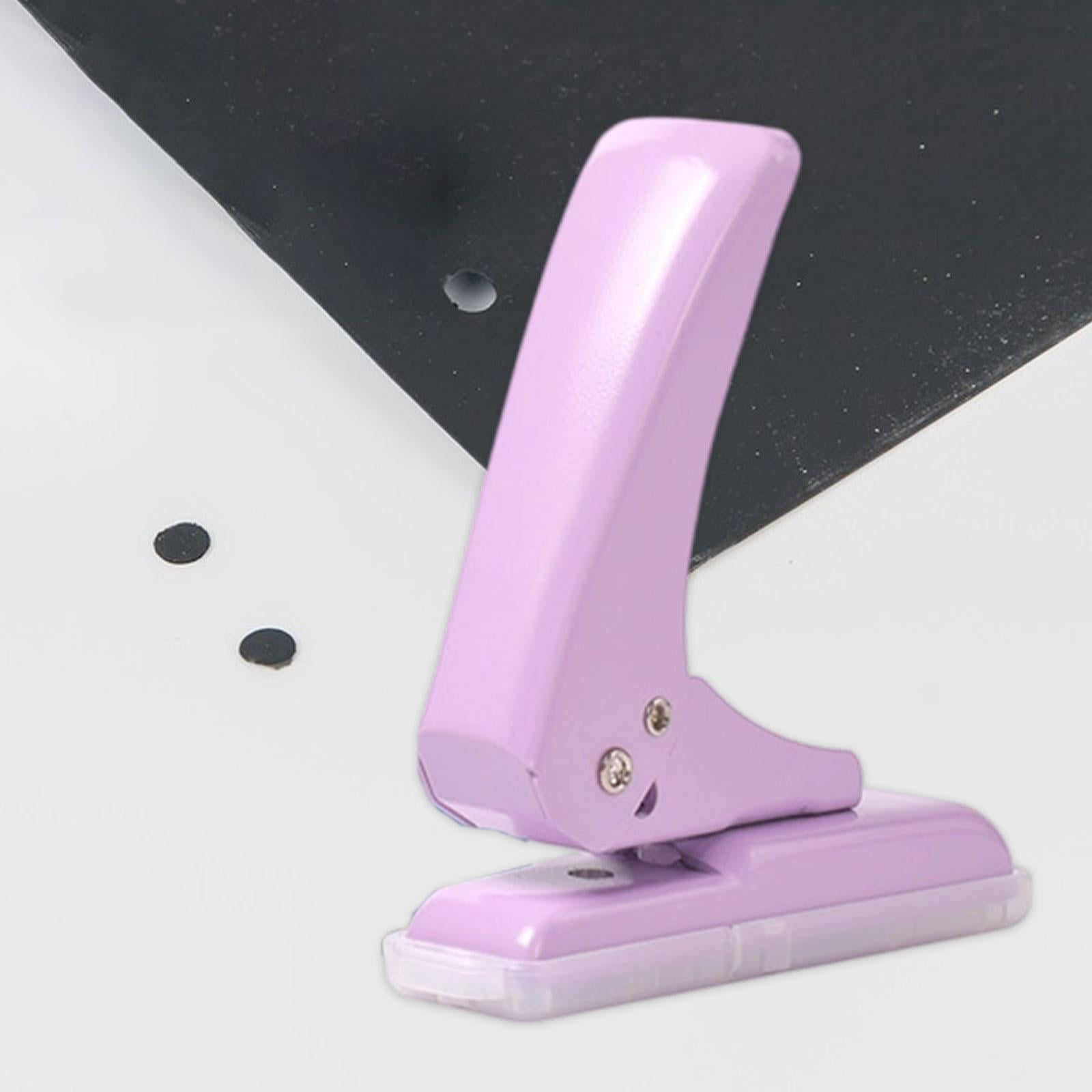 Single Hole Punch Paper Puncher Handheld Lever Design for Cardboard Home Classroom Use