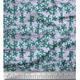 thumbnail image 1 of Soimoi Georgette Viscose Fabric Dot & Floral Artistic Printed Craft Fabric by The Yard 42 Inch Wide, 1 of 3