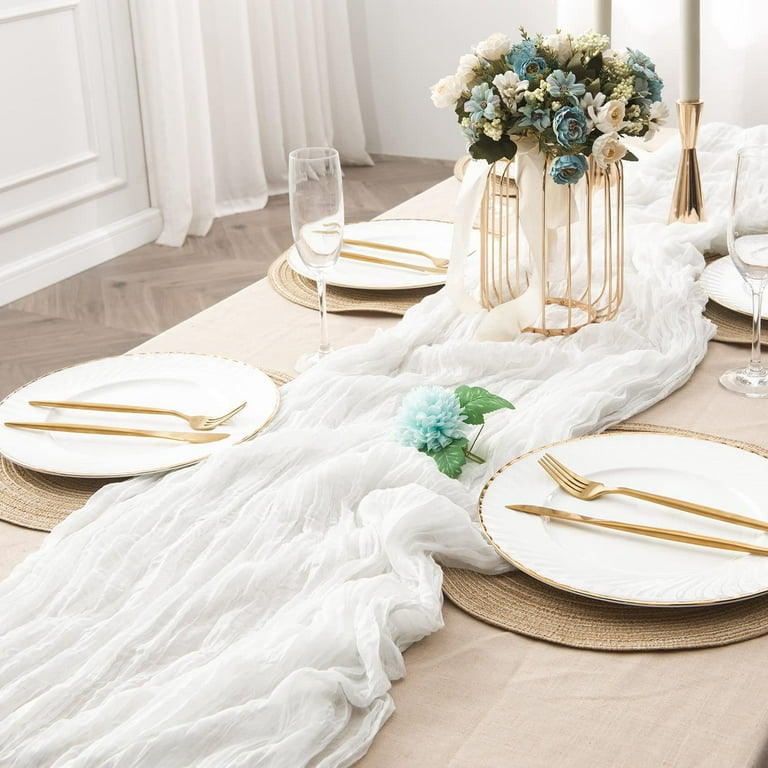 Gauze table sale runner